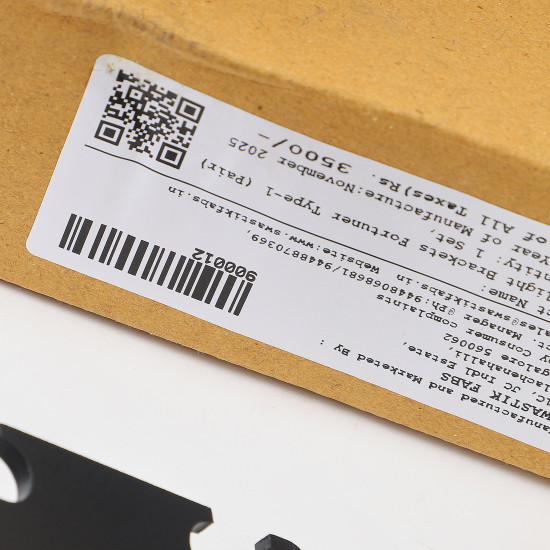 Ditch light brackets Fortuner (Stainless Steel Black) 2018 & Above