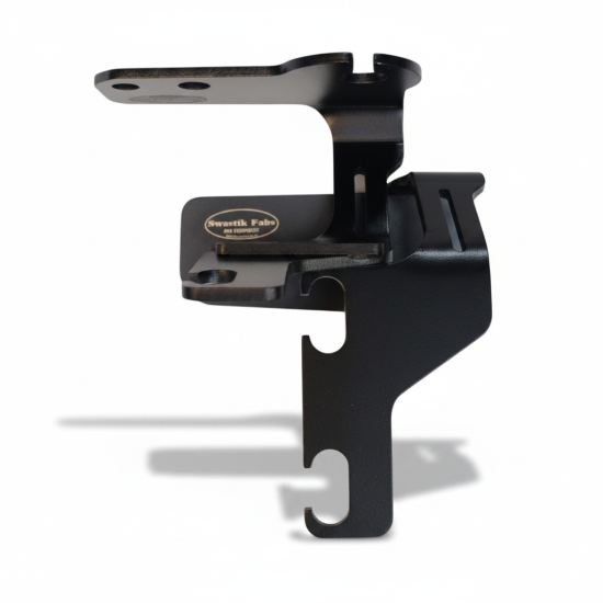 Ditch light brackets with Antenna mount for Hilux/fortuner_Stainless steel Black powder coated.