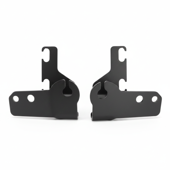 Ditch light brackets with Antenna mount for Hilux/fortuner_Stainless steel Black powder coated.