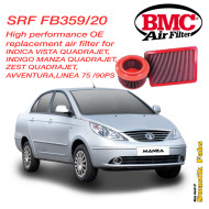 BMC SRF FB359/20 Air Filter for Car (INDICA VISTA QUADRAJET/ INDIGO MANZA QUADRAJET,Zest,AVVENTURA,Linea)