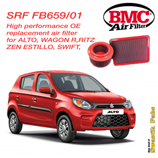 BMC SRF FB659/01 Air Filter for Car (ALTO, WAGON R, ZEN ESTILLO, SWIFT, RITZ)