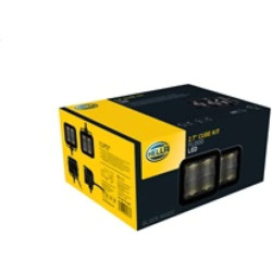 HELLA 358176811 Black Magic LED Series 3.2" Cube Set - LED Flood Light - Off Road Driving Lights