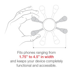 RAM® X-Grip® Large Phone Mount with Handlebar U-Bolt Base - Short