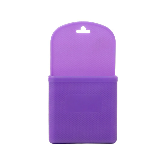 Silicone Car Air Vent Mobile Phone Storage Bag Pocket (Purple)