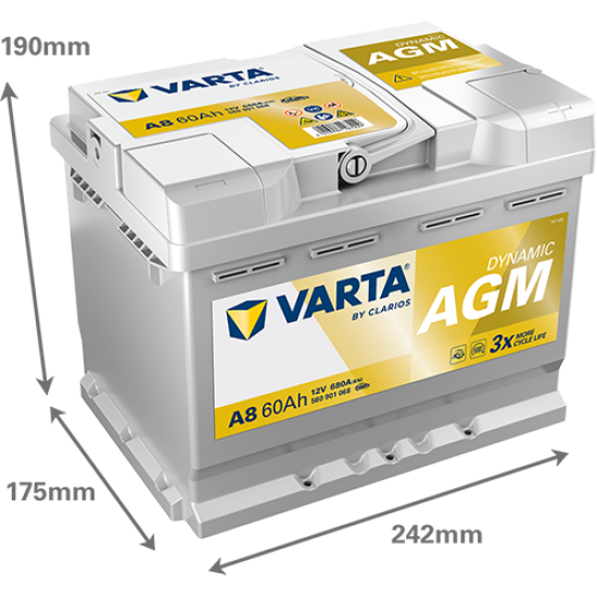 VARTA Dynamic AGM A8 (60 Ah)
