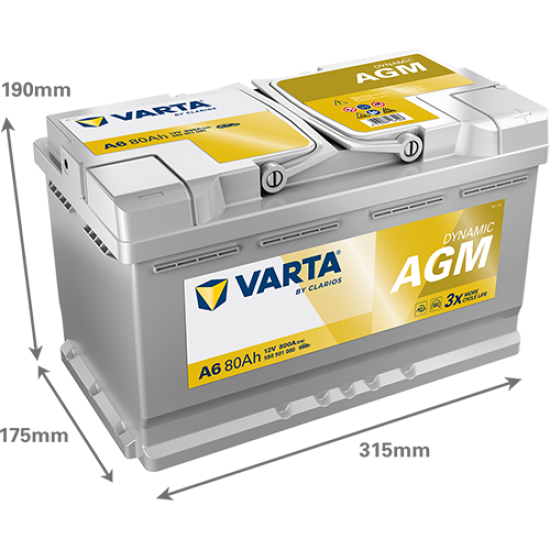 Varta Silver Dynamic AGM A6 (80Ah)